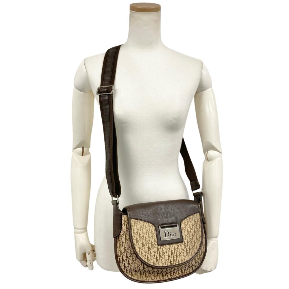 CHRISTIAN DIOR Brown Leather Trotter Shoulder Bag - Picture 11 of 11